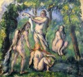Cuatro bañistas 2 Paul Cezanne Desnudo impresionista